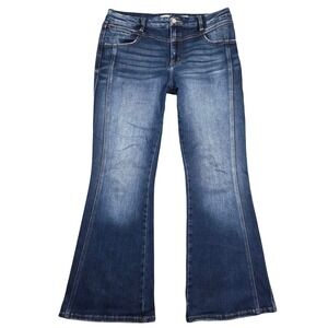 KanCan Signature High Rise Flare Jeans VBK1981R Womens 31 Boho Western Preppy